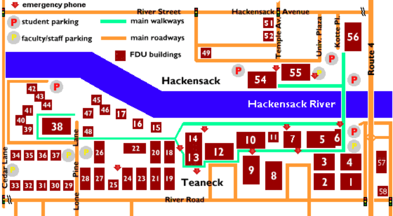 metropolitan campus schematic map